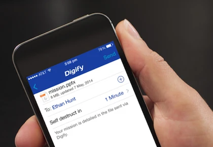 Chia sẻ tập tin tự hủy theo thời gian thực