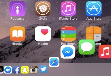 Mang thanh dock của Mac OS X lên iPhone