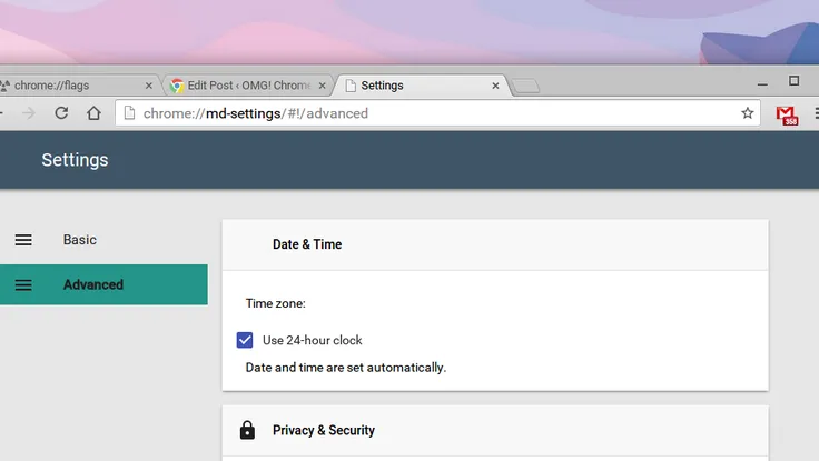 Kích hoạt giao diện Material Design ẩn trên Google Chrome