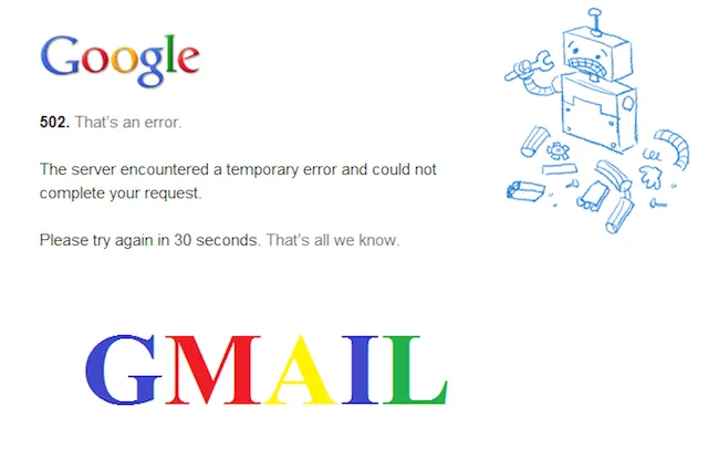 Gmail, YouTube và Google Drive lại tiếp tục bị sập