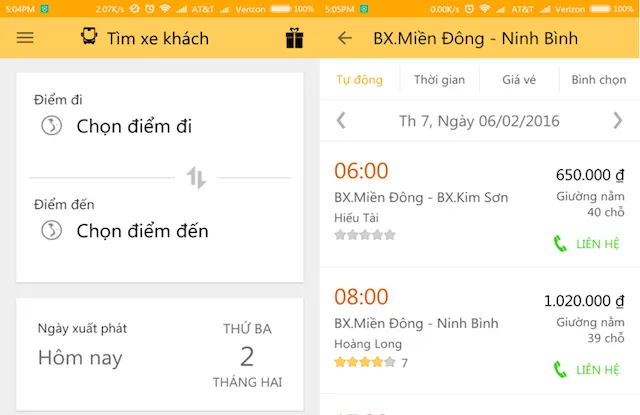 Săn vé xe giá rẻ để về quê đón tết