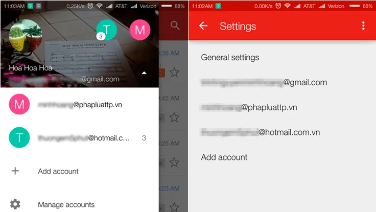 Cách đăng nhập nhiều tài khoản email trên Gmail 