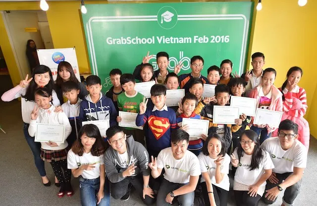 Grab tổ chức huấn luyện kỹ năng cho con em tài xế