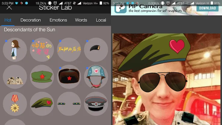 Ứng dụng giúp hóa thân thành “Hậu duệ mặt trời”