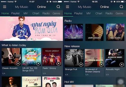 Ứng dụng nghe nhạc chất lượng cao trên smartphone