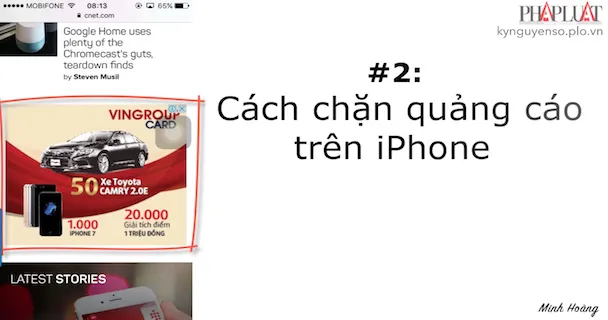 Mẹo vặt công nghệ: Cách chặn quảng cáo trên iPhone