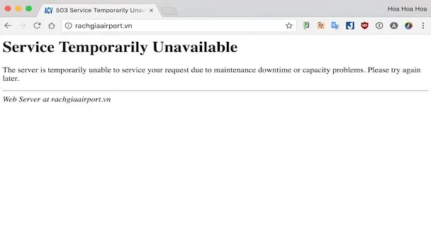 Hàng loạt sân bay trong nước bị tin tặc tấn công