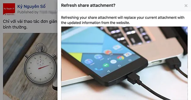 Mẹo thay đổi hình ảnh trên Facebook không bị mất Like