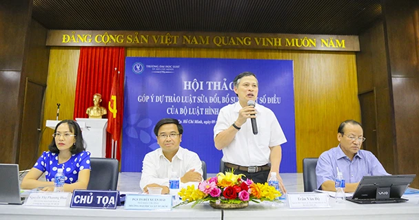 ĐH Luật TP.HCM tổ chức hội thảo góp ý sửa đổi BLHS 2015