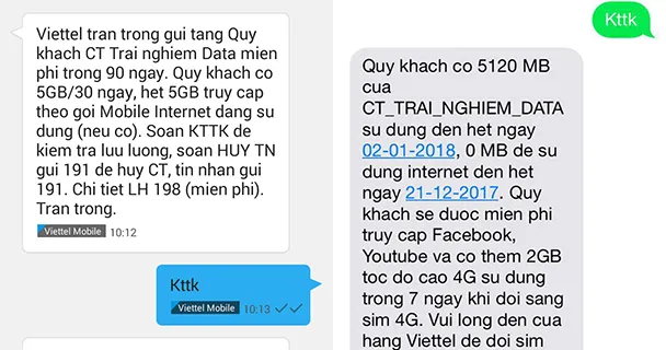 Nhiều người bị trừ tiền khi đăng ký nhận 15 GB data