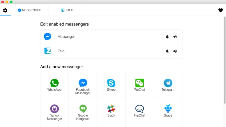 Gom tin nhắn Facebook, Zalo, Skype... về một chỗ