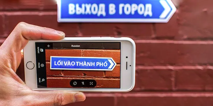 Cách dịch văn bản sang tiếng Việt bằng camera