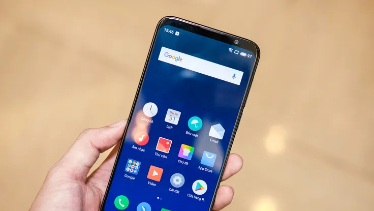 Meizu 16 không 'tai thỏ', cảm biến vân tay dưới màn hình