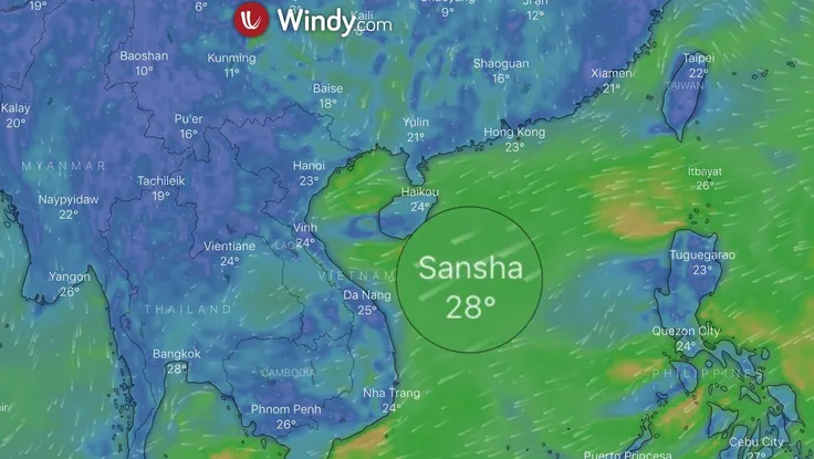  Ứng dụng thời tiết hiển thị sai tên quần đảo Hoàng Sa của VN