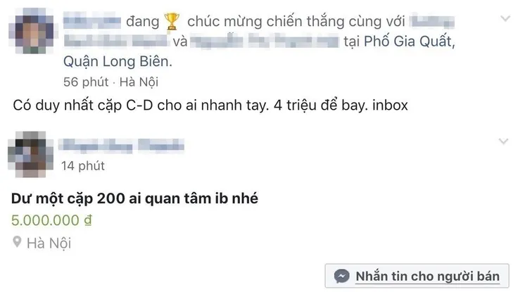 Giá vé trận Việt Nam và Malaysia bị hét 5 triệu đồng trên mạng