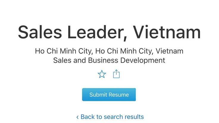 Apple bất ngờ tuyển trưởng phòng kinh doanh tại Việt Nam