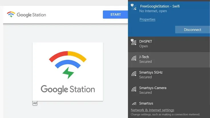 Cách kết nối WiFi miễn phí của Google tại Việt Nam