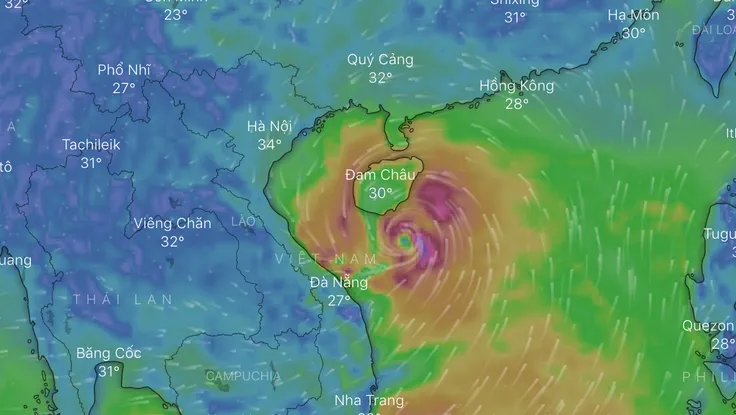 Cách theo dõi đường đi của cơn bão số 4 (Podul)
