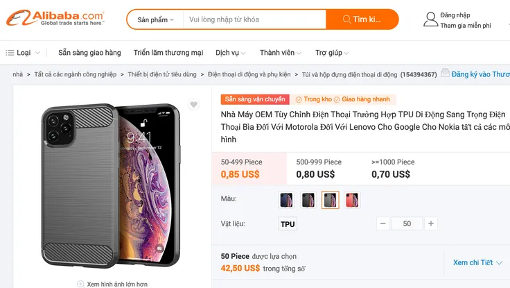 Làm thế nào để mua hàng trên Alibaba?