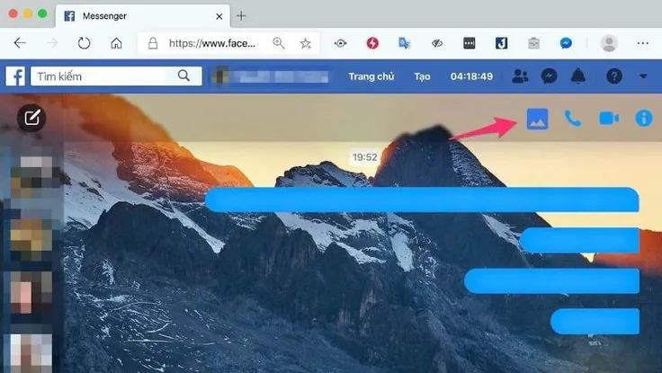 Cách cài đặt hình nền cho Messenger
