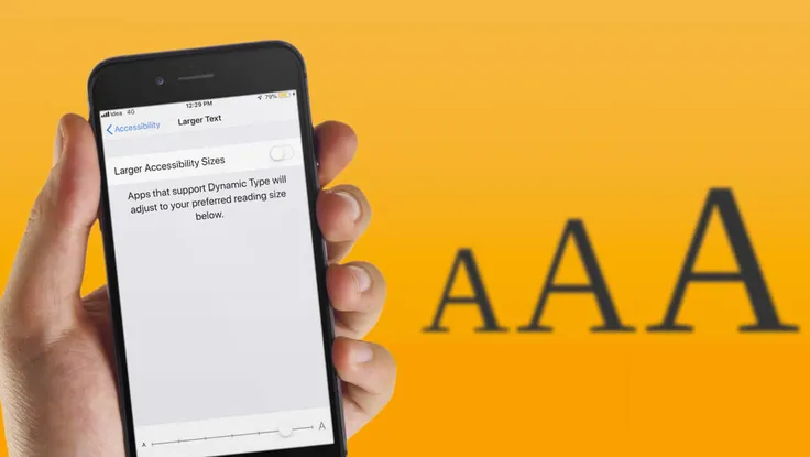 Cách thay đổi nhanh kích thước font chữ trên iPhone