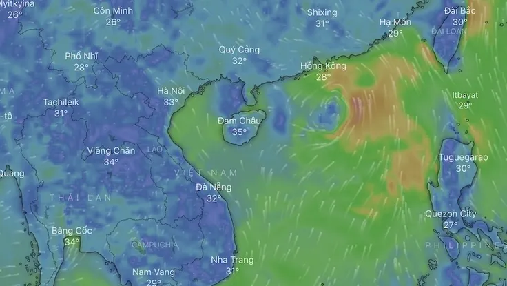 Cách theo dõi đường đi của cơn bão NURI theo thời gian thực