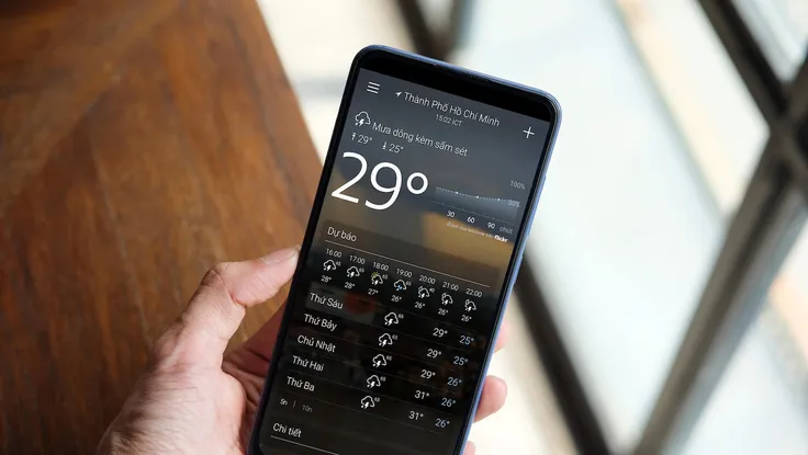 Cách nhận cảnh báo khi trời sắp mưa trước 1 tiếng