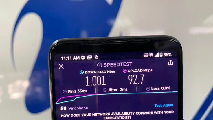 Tốc độ thực tế của mạng 5G tại TP.HCM đạt bao nhiêu?