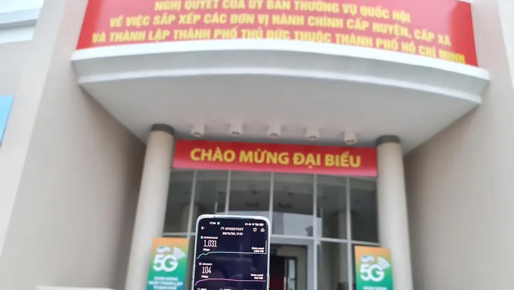 Người dân thành phố Thủ Đức đã có thể sử dụng mạng 5G