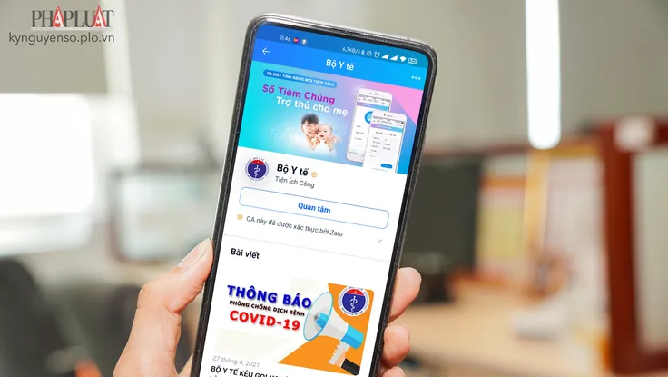 Cách nhận thông tin về COVID-19 nhanh nhất bằng Zalo