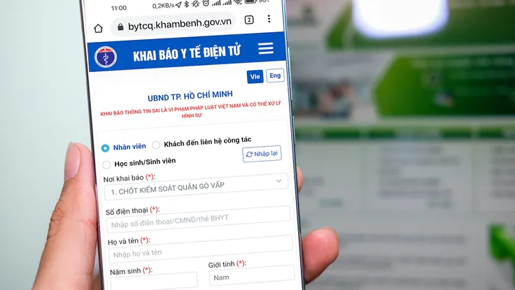 Cách khai báo y tế tại nhà khi ở quận Gò Vấp và Tân Phú