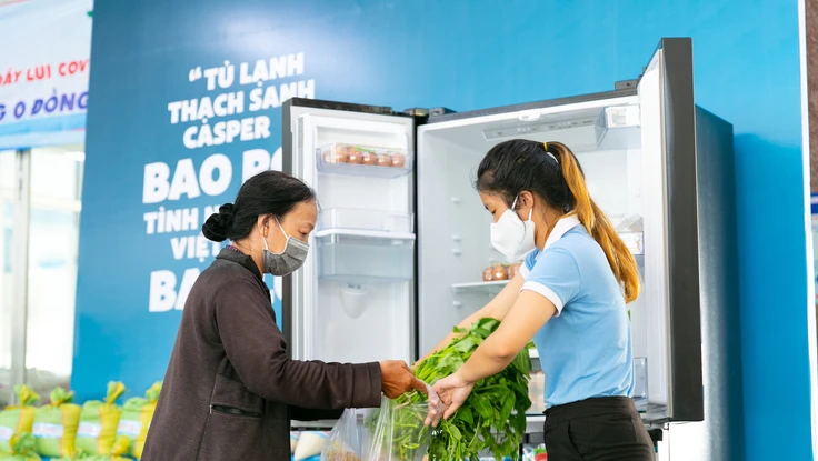 Tủ lạnh 'Thạch sanh' tiếp sức người nghèo thời COVID-19