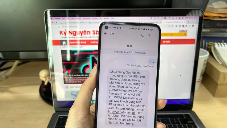 Cách đăng ký dùng thử 4G miễn phí 90 ngày