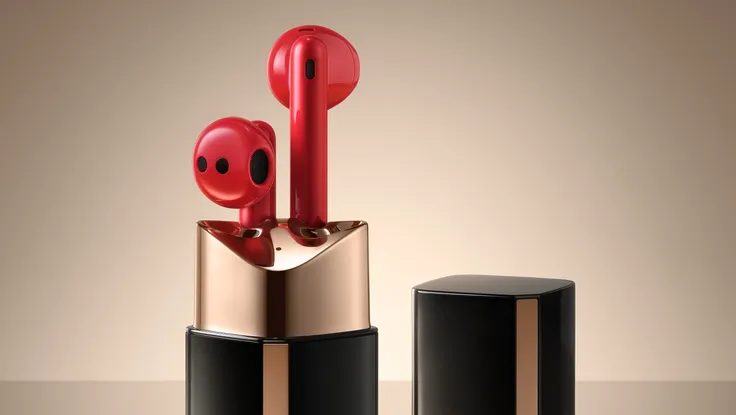 Lộ diện mẫu tai nghe chống ồn có hình thỏi son độc đáo