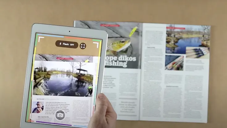 Cách thu hút độc giả báo in và quảng cáo bằng AR