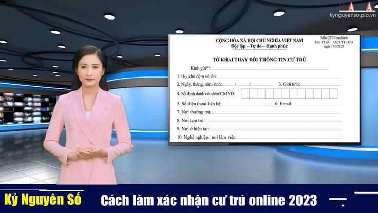 Cách làm giấy xác nhận cư trú online năm 2023