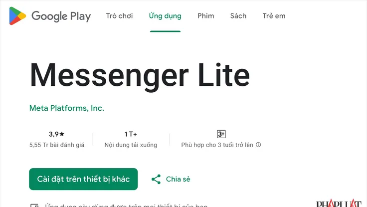 Messenger Lite bị xóa khỏi Google Play