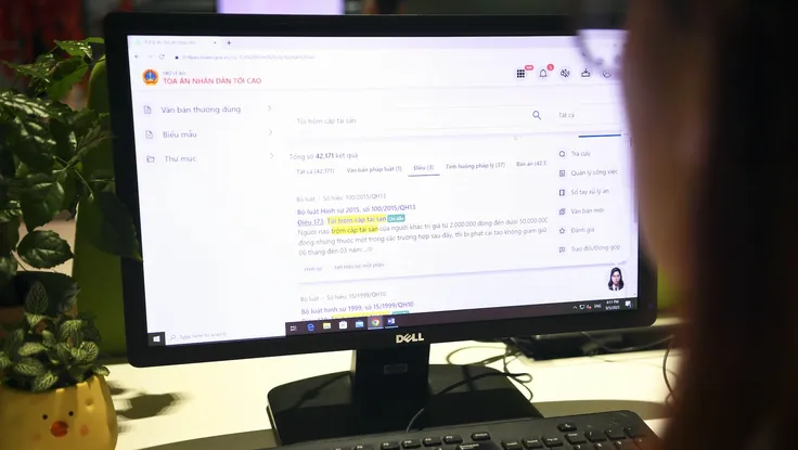 Hệ thống Tòa án Việt Nam thử nghiệm trợ lý ảo pháp luật 