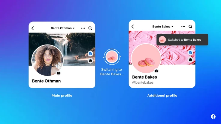 facebook cho phép tạo tài khoản phụ