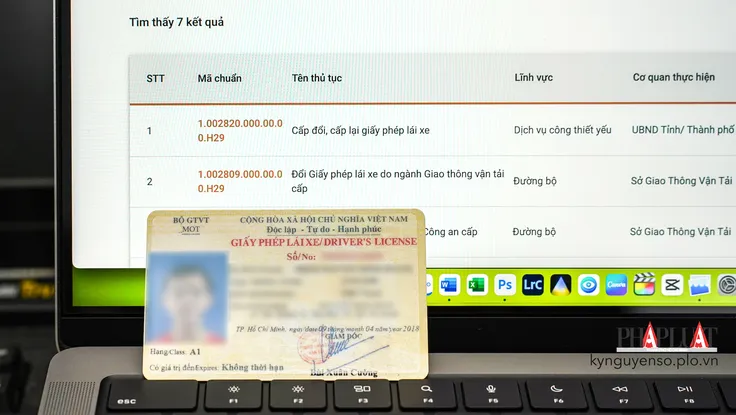 xin cấp lại gplx online