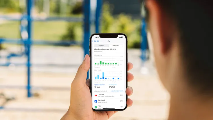 tăng thời gian sử dụng pin trên iphone
