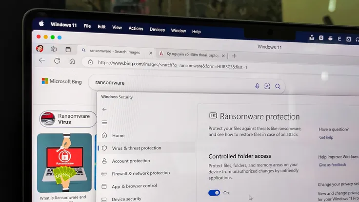 Cách bật tính năng hạn chế mã độc tống tiền trên Windows