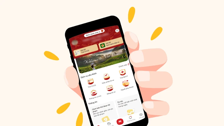 Cách đăng nhập Cổng Dịch vụ công quốc gia bằng tài khoản VNeID từ ngày 1-7-2024