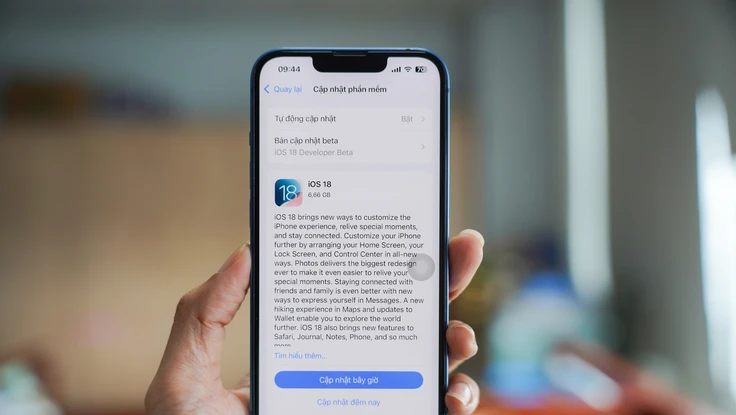 Cần bao nhiêu dung lượng để cập nhật iOS 18 trên iPhone?