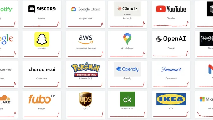 Google, Spotify và nhiều nền tảng lớn bất ngờ gặp sự cố