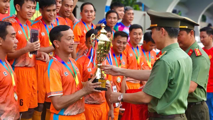 Cụm thi đua 3A vô địch giải bóng đá Công an TP.HCM 2025