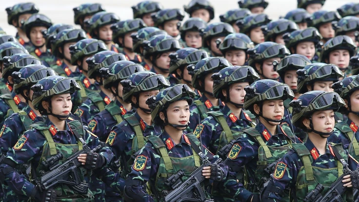 Ngắm các 'bóng hồng thép' rạng rỡ tại tổng duyệt diễu binh, diễu hành A80