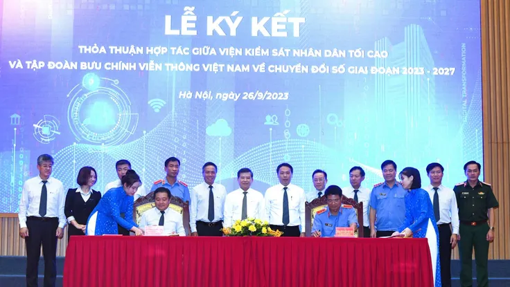 VNPT và Viện Kiểm sát nhân dân tối cao ký kết hợp tác về chuyển đổi số 