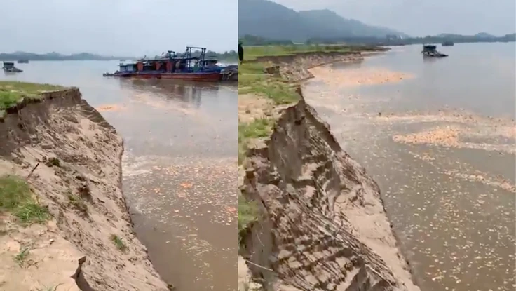 Vụ dân xua đuổi tàu hút cát: UBND huyện Thanh Thủy báo cáo gì?