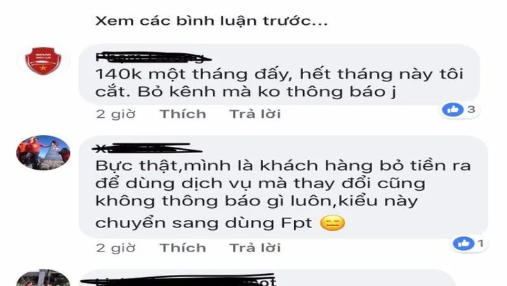 Dân cư mạng dậy sóng trước sự thay đổi kênh của VTVCab
